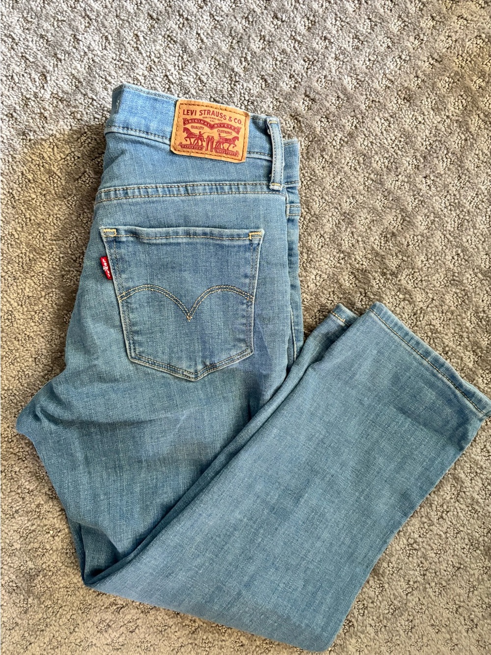 Levi's Medium Blue Straight-Leg Jeans